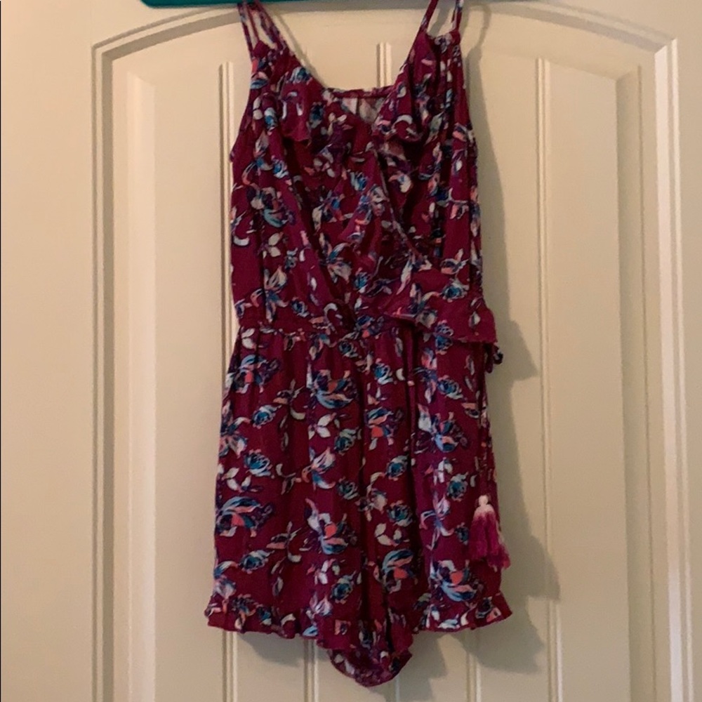 Floral print romper